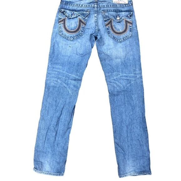 TRUE Religion Jeans Size 32 SLIM Blue - Picture 3 of 8